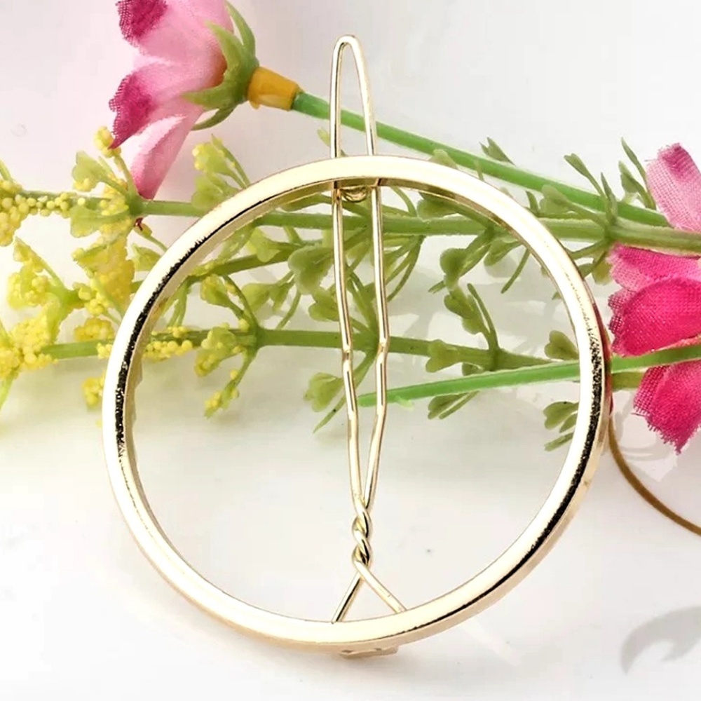 Round OR Triangle Large Hair Clip pin - Picture 6 of 7